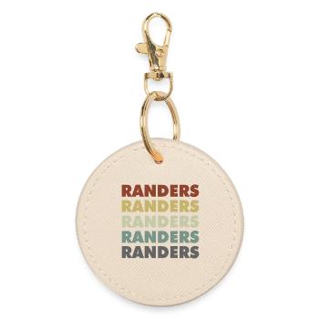 Randers - Denmark - Dänemark - Skandinavien - Runder Schlüsselanhänger - Auster - Vorne