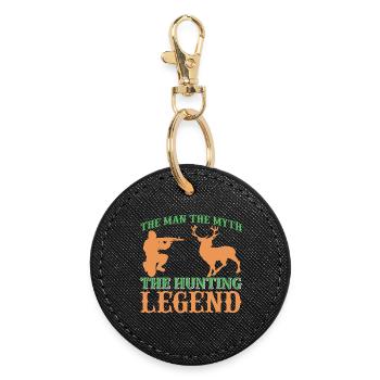 Légende de la chasse - Porte-clés rond - noir - Devant