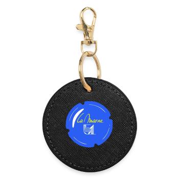Capsule la Marne 51 - Round Keyring - black - Front