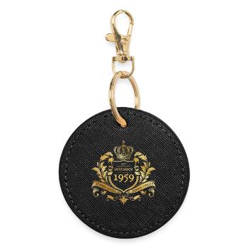 66. Geburtstag Semper Verum - Création 12/1959 - Porte-clés rond - noir - Devant
