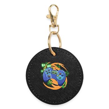 Jeux de joueurs - Porte-clés rond - noir - Devant
