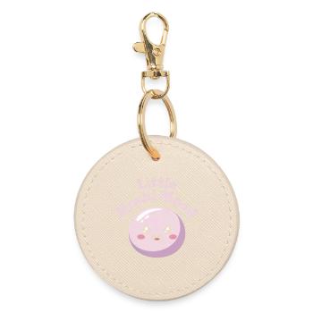 Little Mochi Mood - Round Keyring - oyster - Front