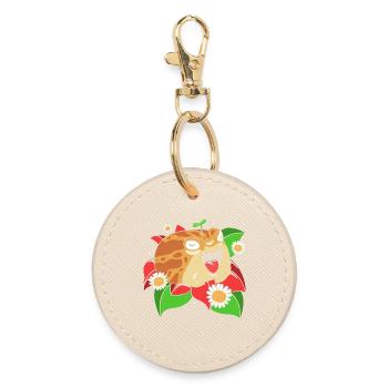 Frosch Desert Rain Frog - Round Keyring - oyster - Front
