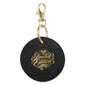 Limited Edition Diamond - Round Keyring - black - Front