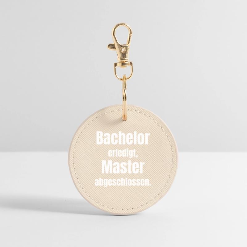 Bachelor oder Master Abschluss Runder Schlüsselanhänger