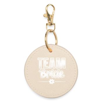 Team Bride - Round Keyring - oyster - Front