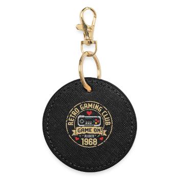 March 1968 Birthday Gift March 1968 Born - Round Keyring - black - Front