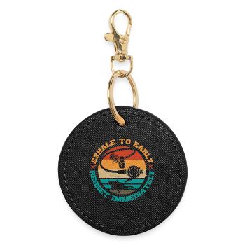 Plongeurs Plongée sous-marine Plongée - Porte-clés rond - noir - Devant