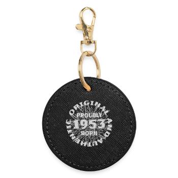 Work 1953 - Round Keyring - black - Front