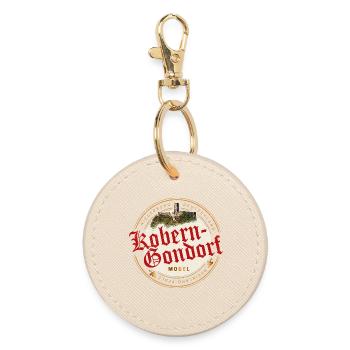 Kobern Gondorf Vintage Mosel Rheinland-Pfalz - Runder Schlüsselanhänger - Auster - Vorne