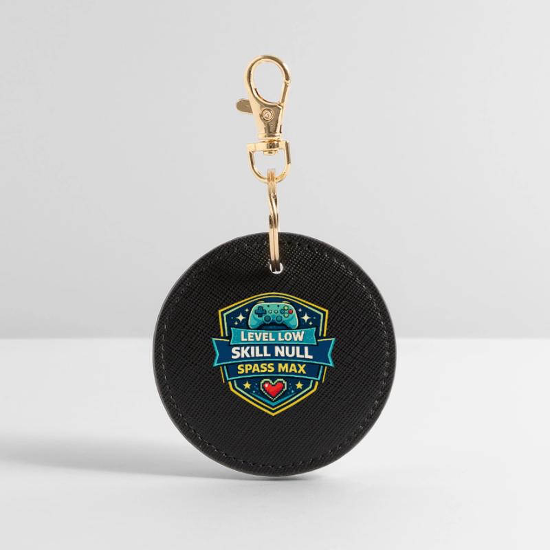 Level Low Skill Zero Fun Max Round Keyring