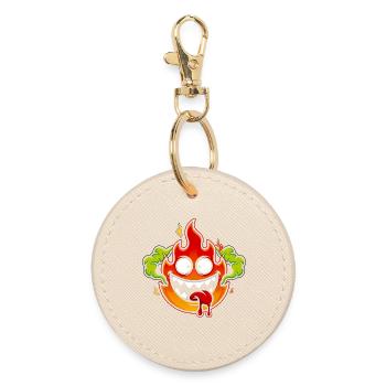 Monstre de Feu Fou - Porte-clés rond - huître - Devant
