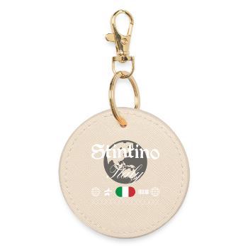 Stintino Italien Streetwear Reise Souvenir - Runder Schlüsselanhänger - Auster - Vorne