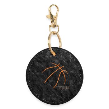 Basketball - Round Keyring - black - Front