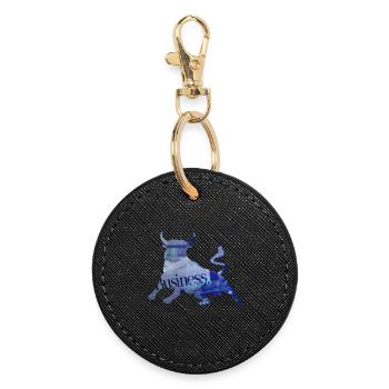 Stock Exchange Stier Shares - Round Keyring - black - Front