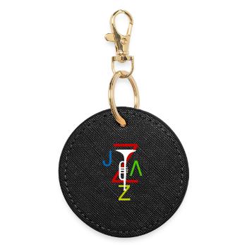jazz - Round Keyring - black - Front