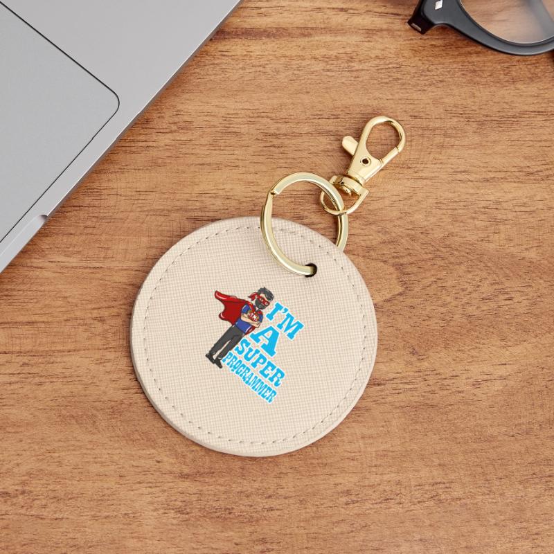 Programmierer Informatik Geschenk Runder Schlüsselanhänger