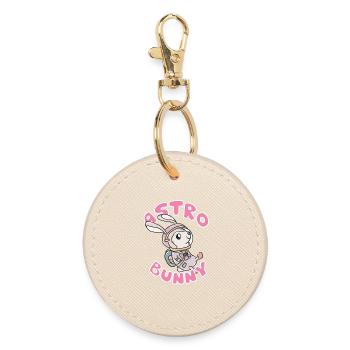 Lapin astronaute - Porte-clés rond - huître - Devant