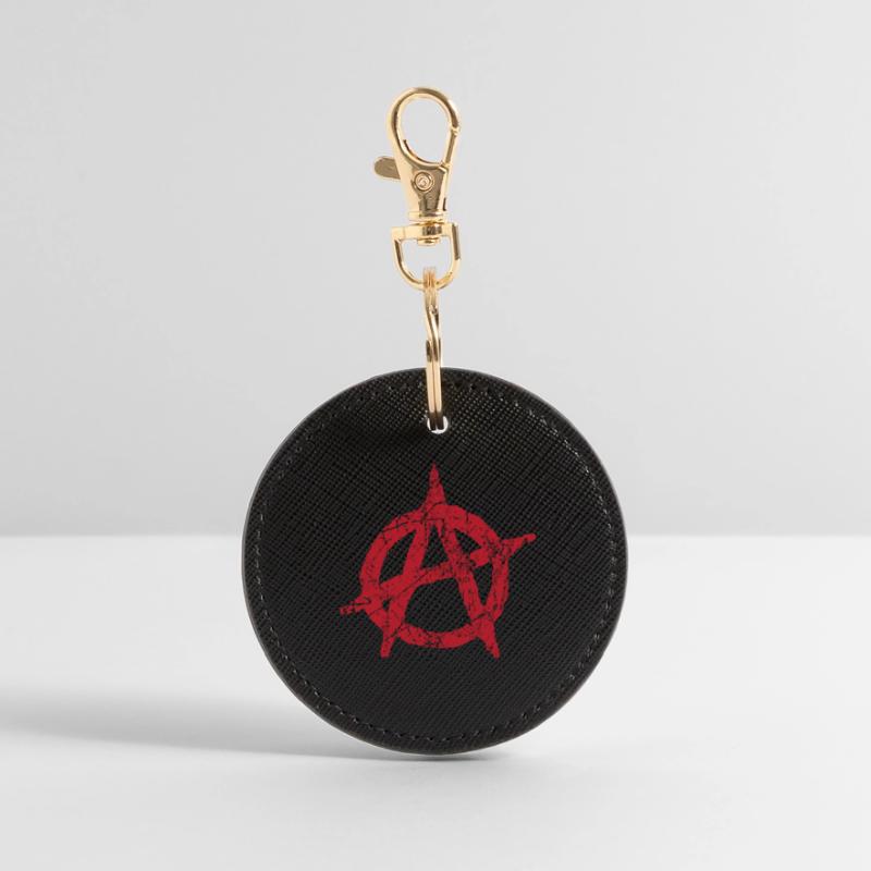 Anarchy symbol Anarchy anarchy anarchy anarchy Round Keyring