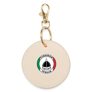 Firenze Italia Florence City Souvenir Drapeau Italien - Porte-clés rond - huître - Devant