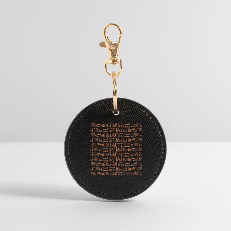 Ancient Egypt, hieroglyphic pattern, gift idea Round Keyring