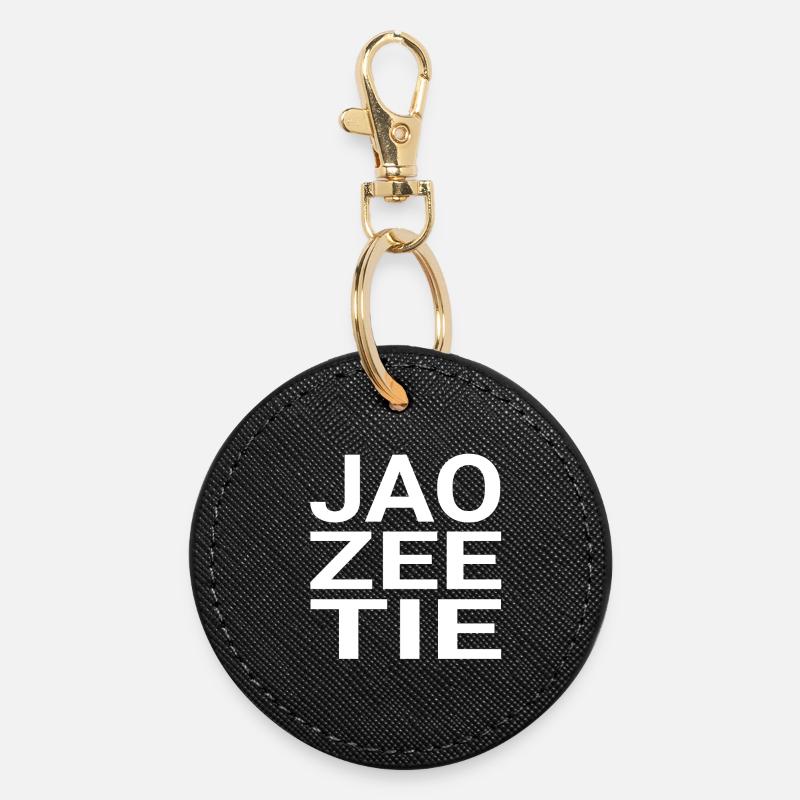 JAOZEETIE - Porte-clés rond - noir