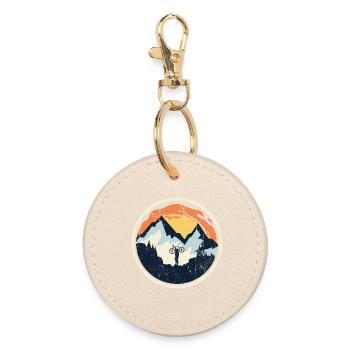 Mountain bike adventure - Round Keyring - oyster - Front