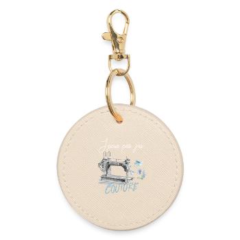 J'ai COUTURE - Porte-clés rond - huître - Devant