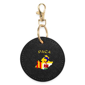 PACA - Round Keyring - black - Front