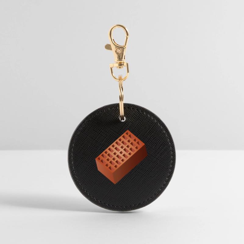 Brick Wall Bricks Bricks for Wall Construction Round Keyring