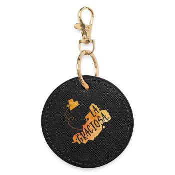 La Graciosa - Porte-clés rond - noir - Devant