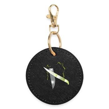 knife - Round Keyring - black - Front