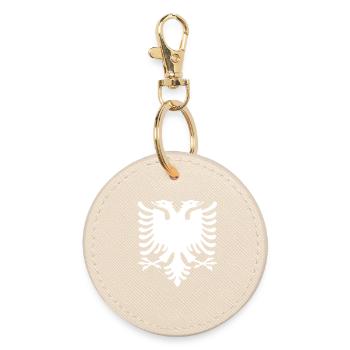 Albania - Runder Schlüsselanhänger - Auster - Vorne