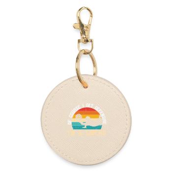 I’m A Libero Of Course I Get Defensive - Round Keyring - oyster - Front