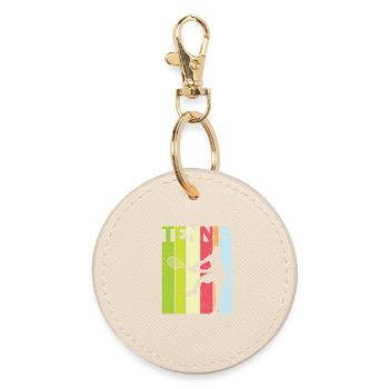 Conception de tennis pour les joueurs de tennis - Porte-clés rond - huître - Devant