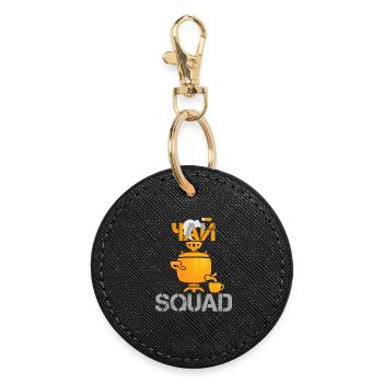 TEE SQUAD Cadeau russe - Porte-clés rond - noir - Devant