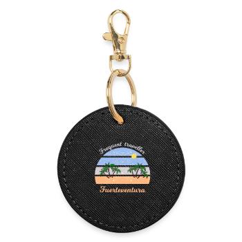 Fuerteventura Holidays - Round Keyring - black - Front