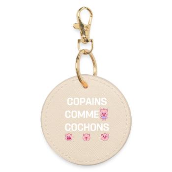 COPAINS COMME COCHONS - Porte-clés rond - huître - Devant