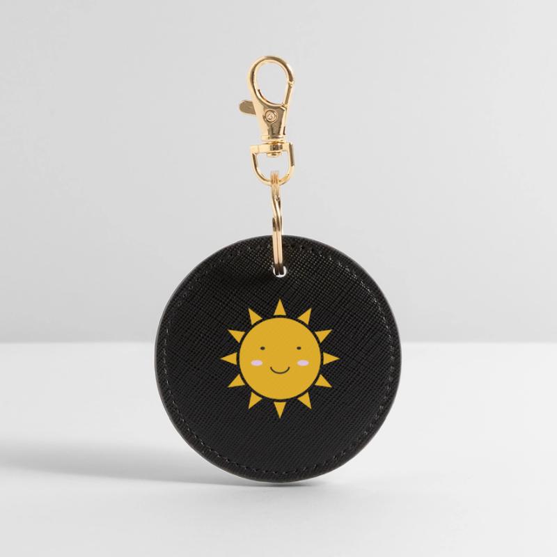 Sun Kawaii Runder Schlüsselanhänger