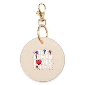 Candy Statement Sweet Tooth Sweets Heart - Porte-clés rond - huître - Devant