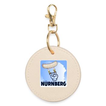 NÜRNBERG WEIßWURST - ZOMBIE - Runder Schlüsselanhänger - Auster - Vorne