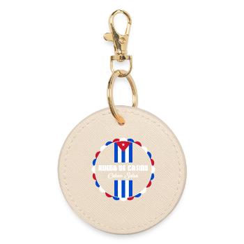 Rueda de Casino - Salsa cubaine - Porte-clés rond - huître - Devant