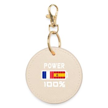 L'Espagne et la France Power 100 % - Porte-clés rond - huître - Devant