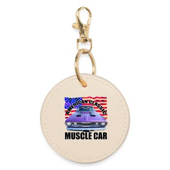 American Classic Muscle Car R6Z - Runder Schlüsselanhänger - Auster - Vorne