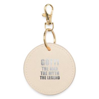 Götti the man the myth the legend - Round Keyring - oyster - Front