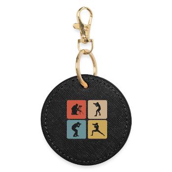 Photographer design - Round Keyring - black - Front