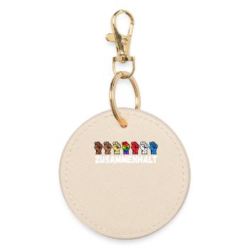 Right Gay Rainbow Lgbt Slogan - Porte-clés rond - huître - Devant