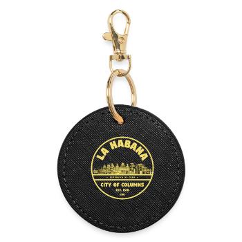 La Havane Ville des Piliers - Porte-clés rond - noir - Devant