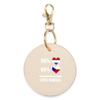République tchèque et Pays-Bas 100% Genius Vl - Porte-clés rond - huître - Devant