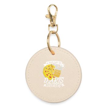 Dart pubs beer design - Round Keyring - oyster - Front
